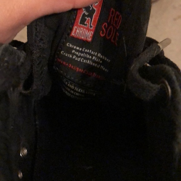 Chrome Black & Red Shoes - Women’s Size 8.5 - Picture 7 of 8